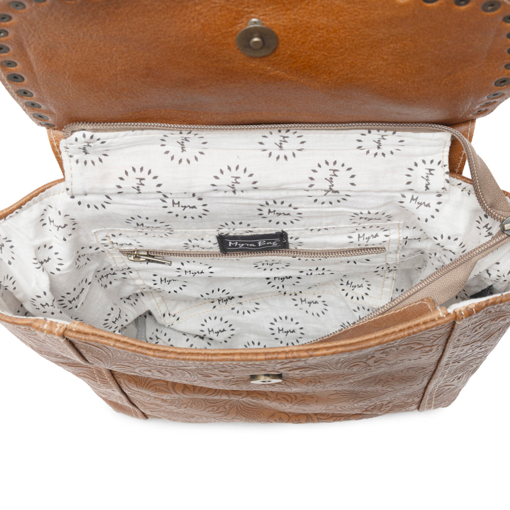 Classic Carvings Leather & Hairon Bag