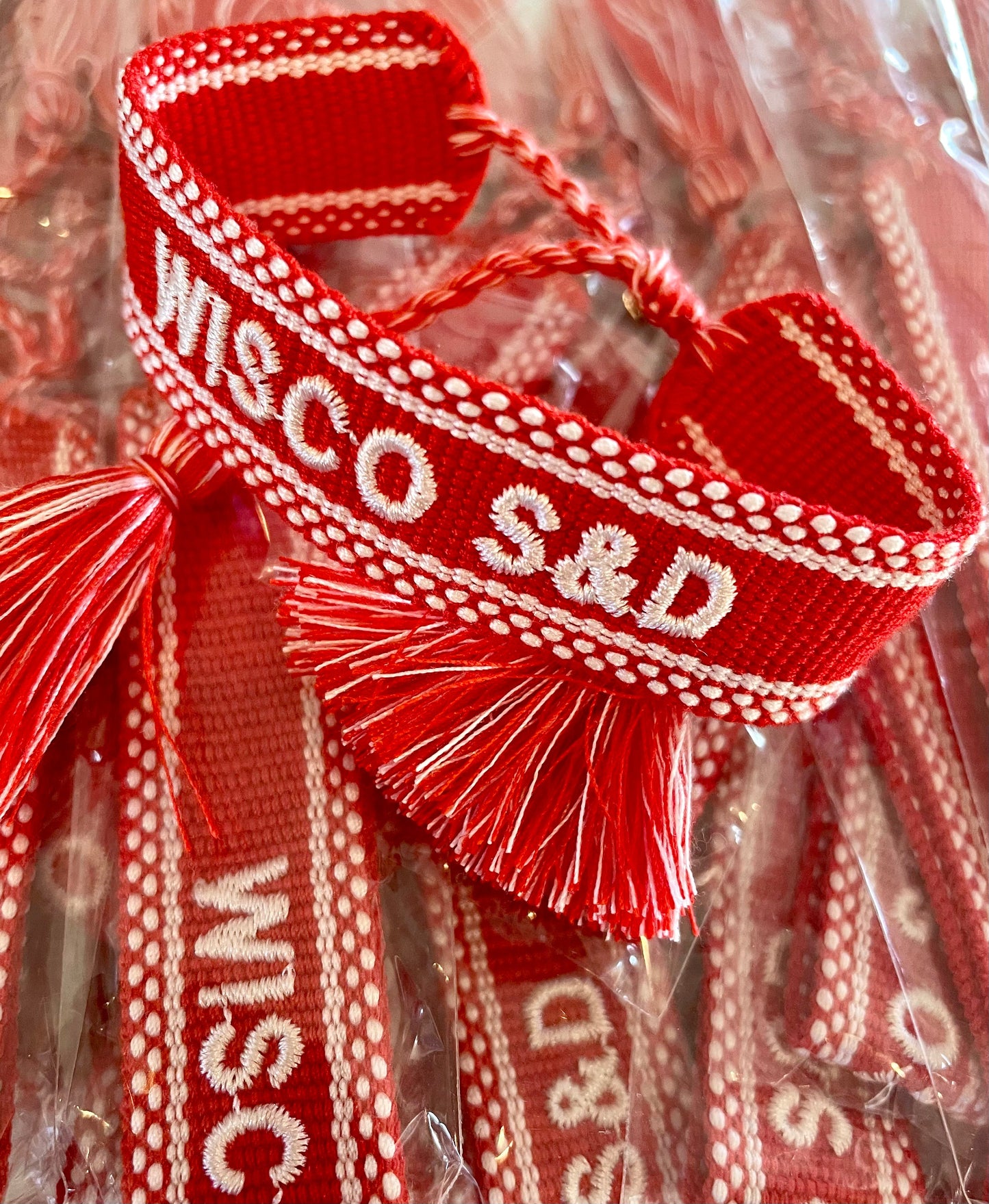 Custom Team Tassel Bracelet
