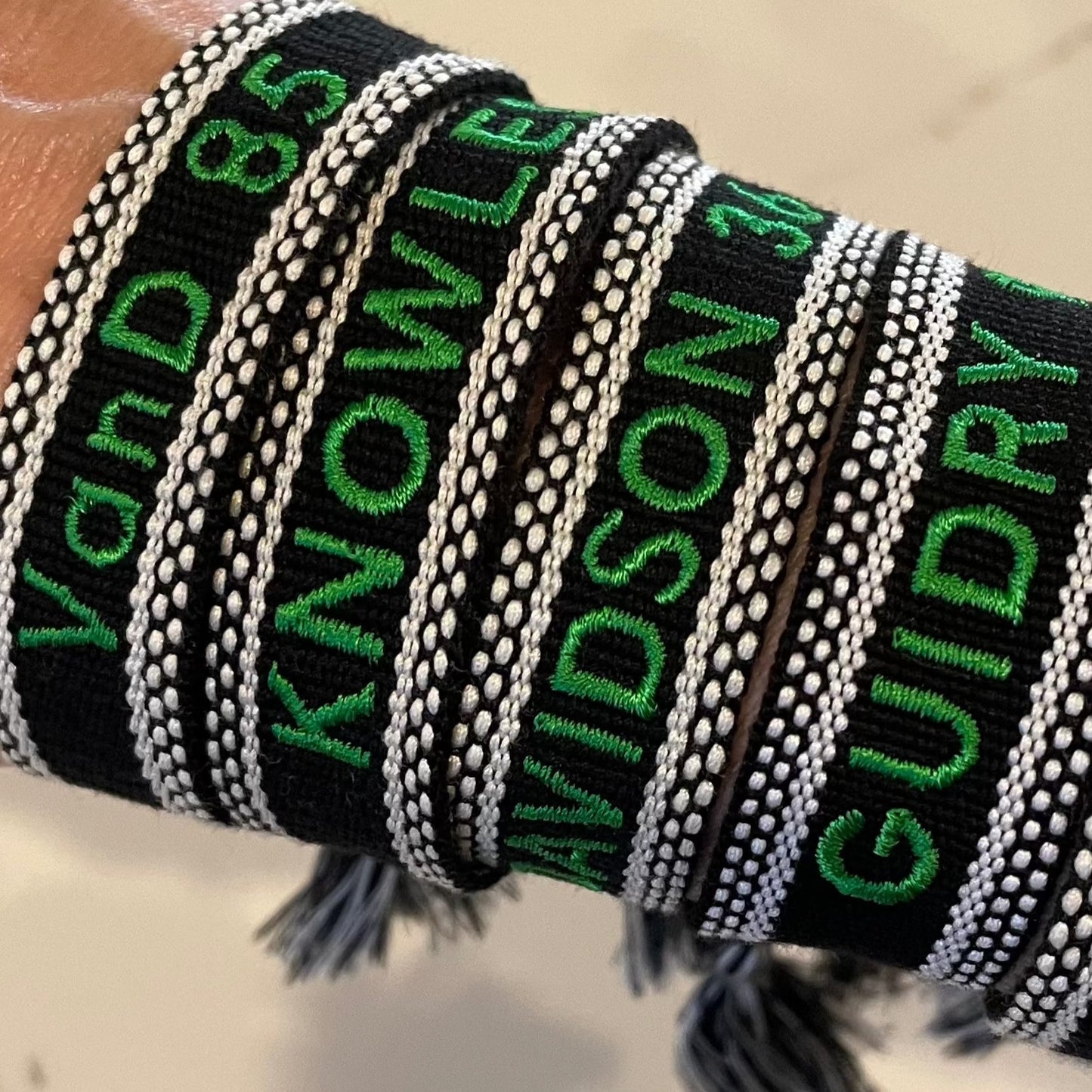 Custom Team Tassel Bracelet