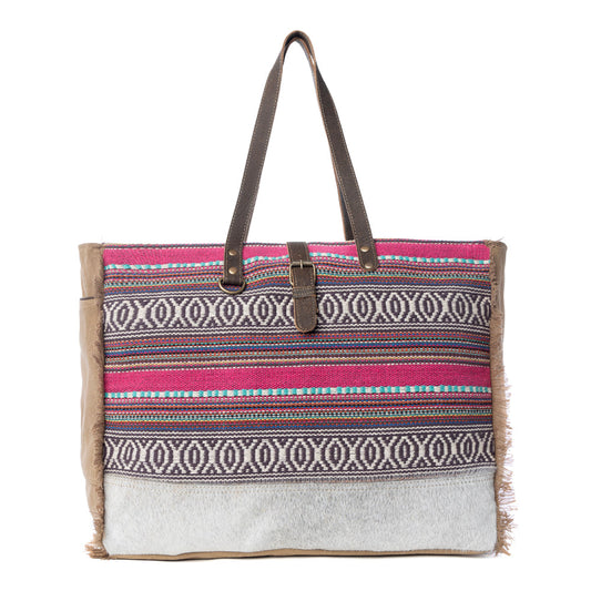 Vibrant Boho Weekender Bag