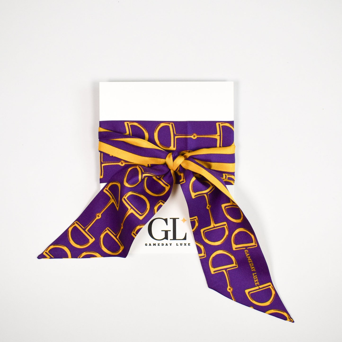 The  Gameday Signature Scarf- Purple And Yellow Gold